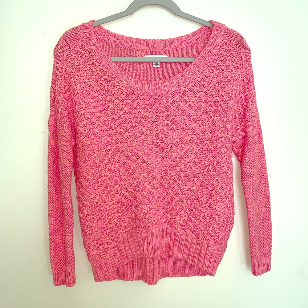 AE Two-Tone Pink Knit Sweater